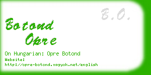 botond opre business card